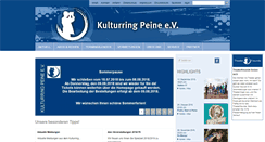 Desktop Screenshot of kulturring-peine.de